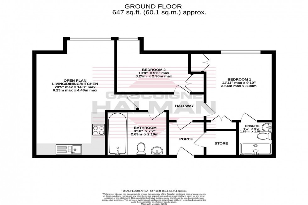 Floorplan for Freshpool Way, Manchester, M22