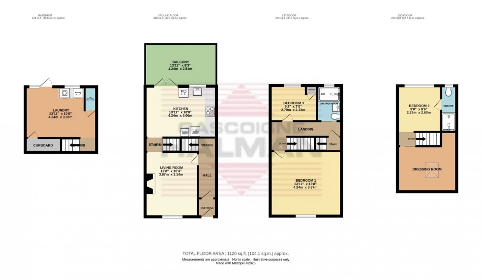 Floorplan for Platt Street, Padfield, SK13