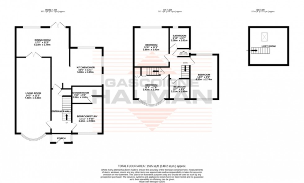 Floorplan for Cranston Drive, Sale, M33