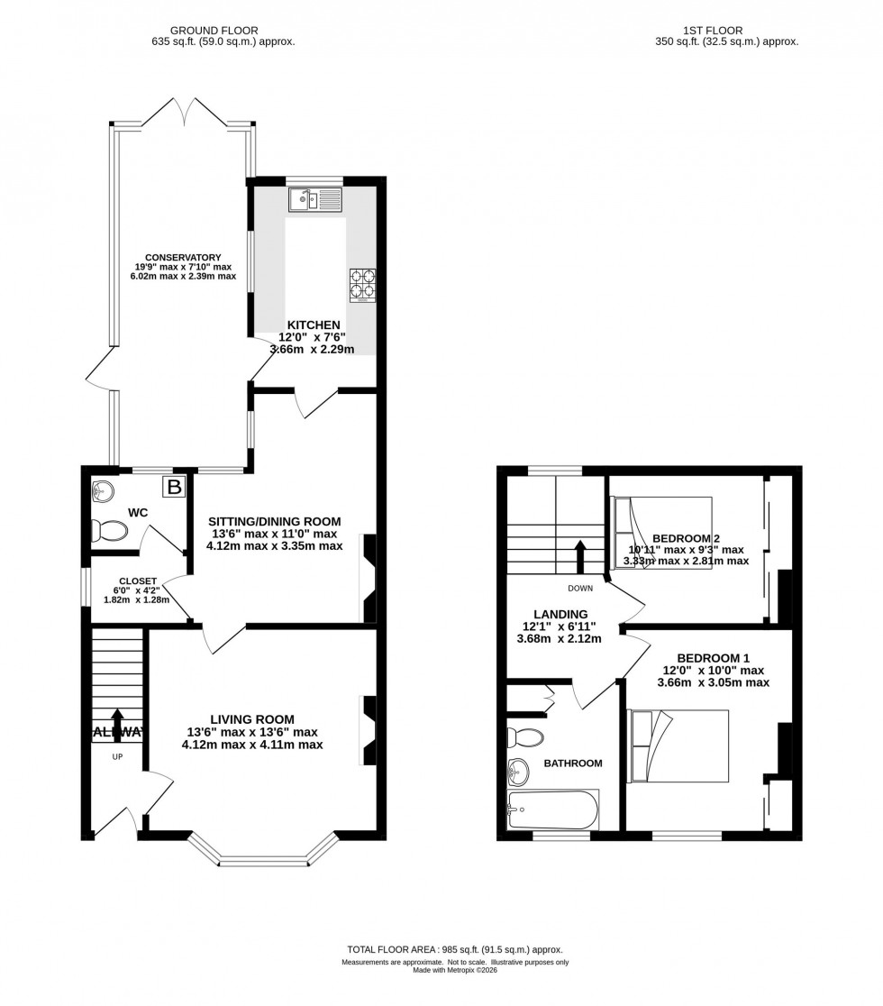 Floorplan for Knutsford Road, Antrobus, CW9