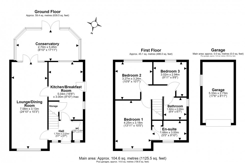 Floorplan for Pennington Close, Frodsham, WA6
