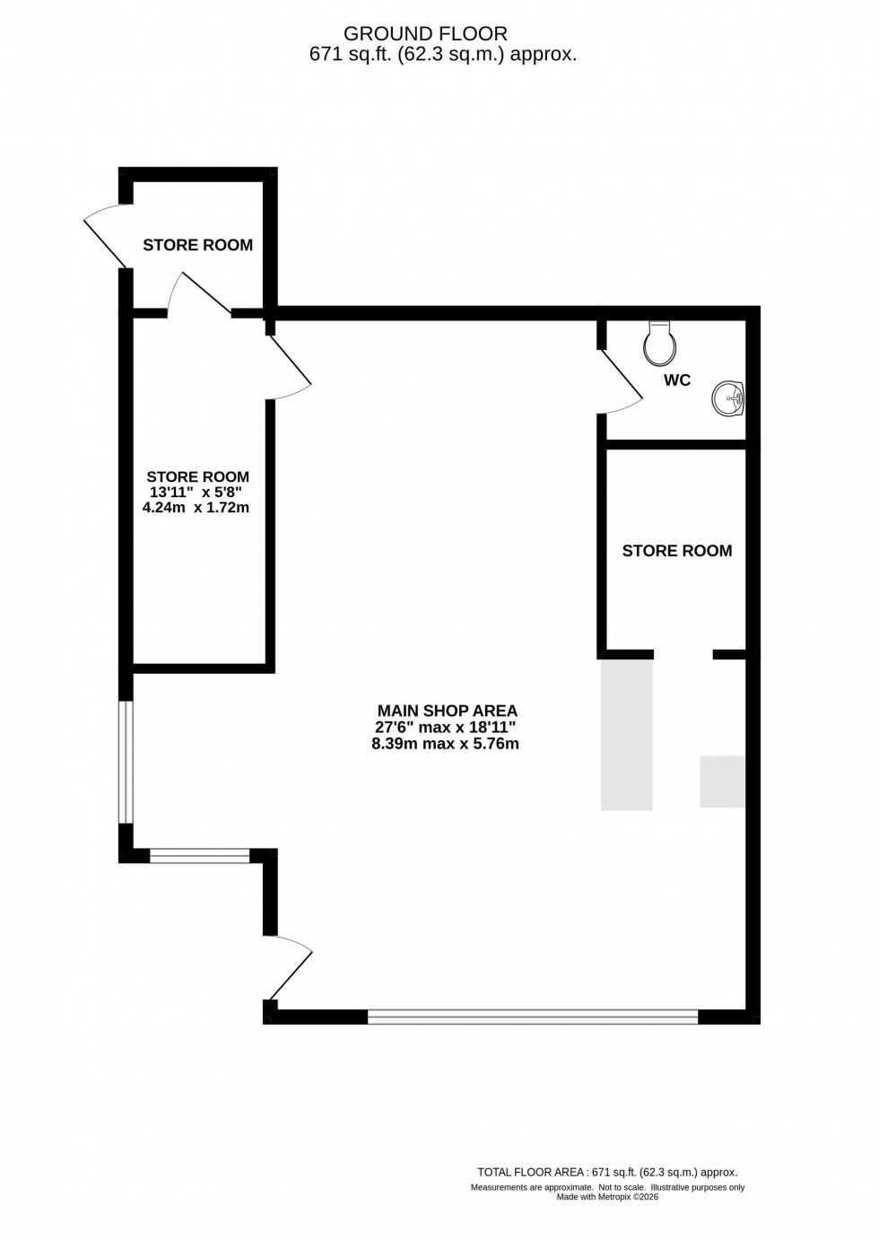 Floorplan for Market Street, 115 Market Street, SK23