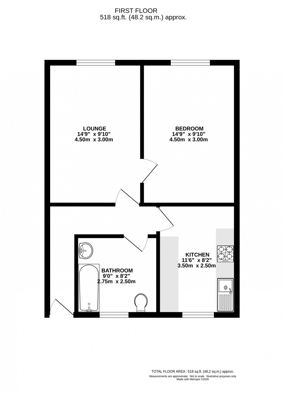 Floorplan for Market Street, 115 Market Street, SK23