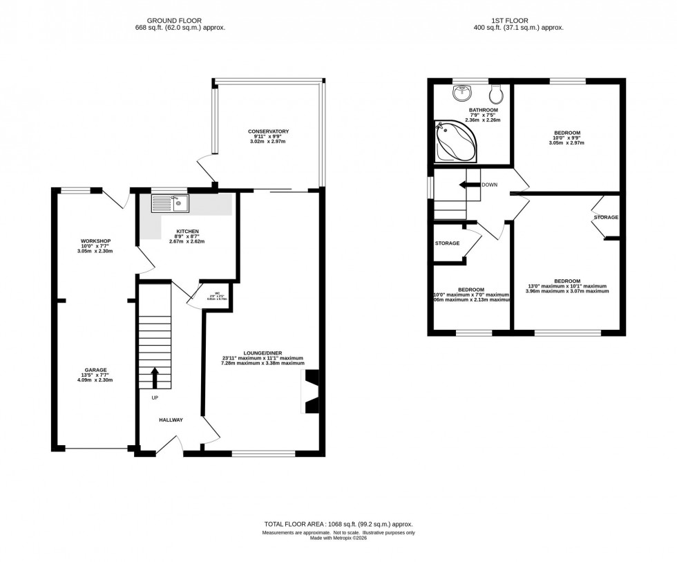 Floorplan for St. Oswalds Crescent, Brereton, CW11