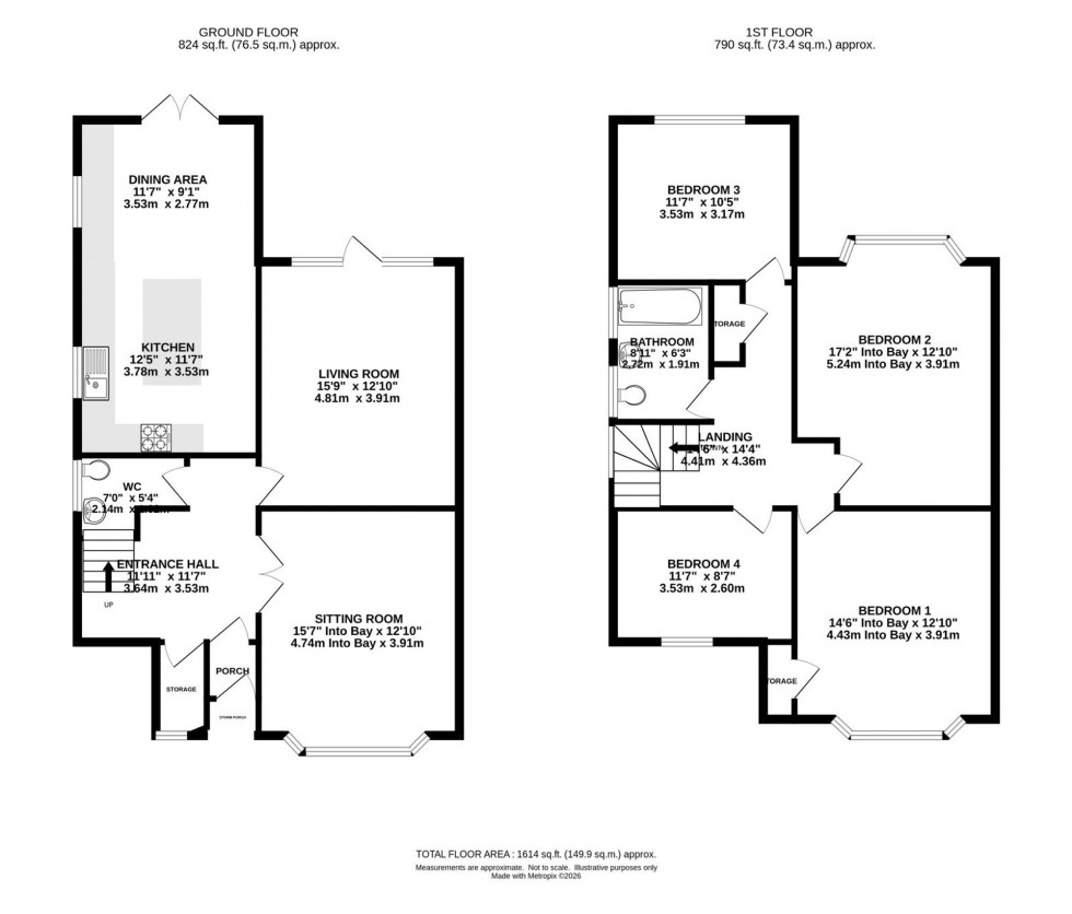 Floorplan for Cranmer Road, Didsbury, M20