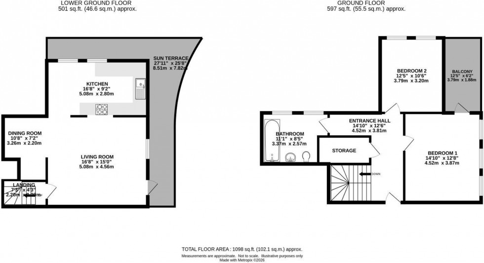Floorplan for Larke Rise, 22 Larke Rise, M20