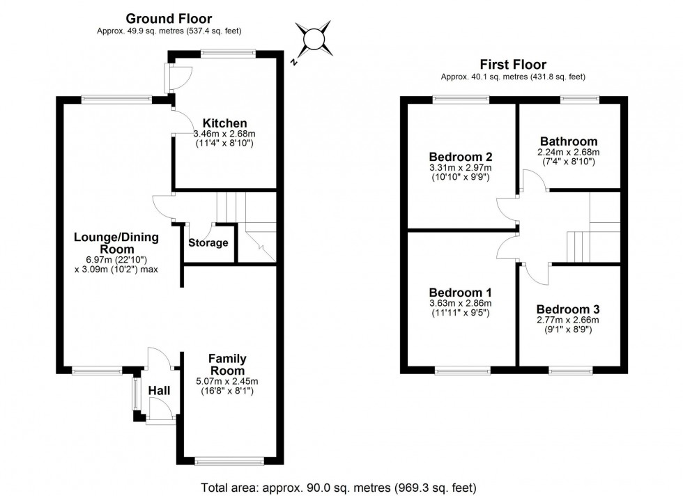 Floorplan for Weaver Road, Frodsham, WA6
