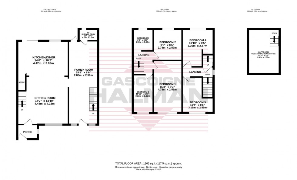 Floorplan for Birkdale Close, Bramhall, SK7