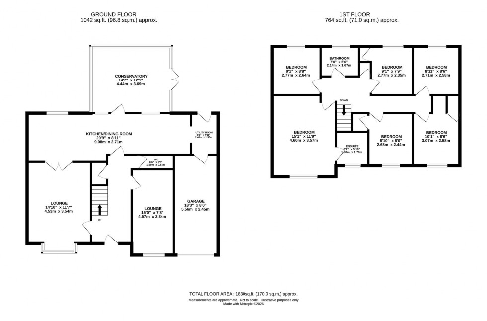 Floorplan for Hamble Way, Macclesfield, SK10