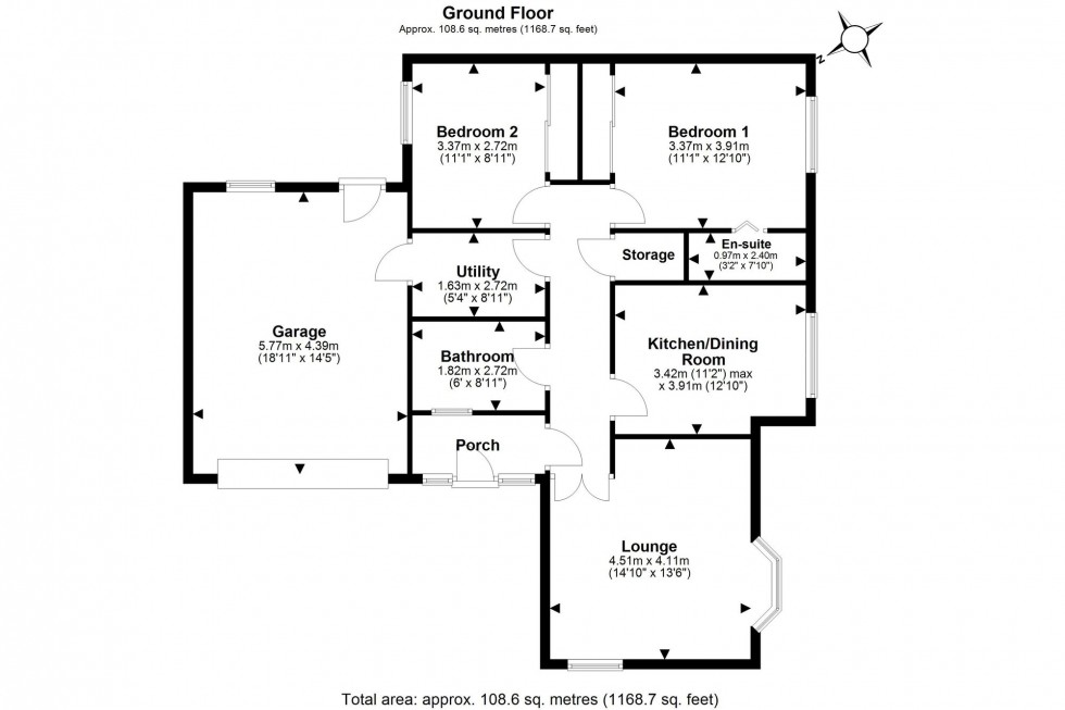 Floorplan for Hawthorne Road, Frodsham, WA6