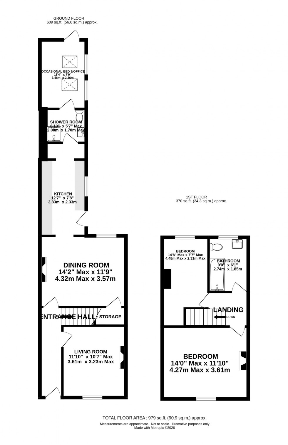 Floorplan for Brien Avenue, Altrincham, WA14