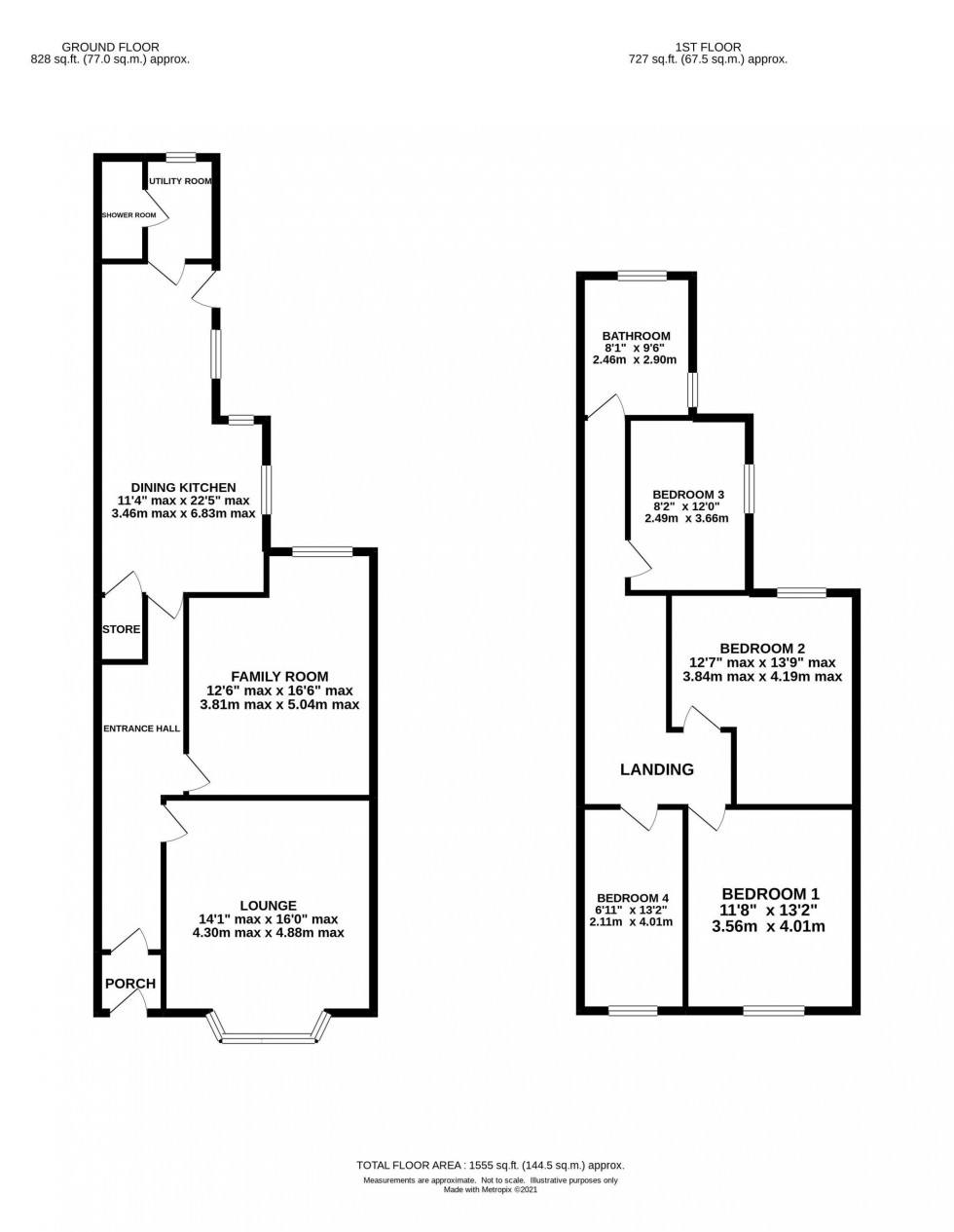 Floorplan for Wilderspool Causeway, Warrington, WA4