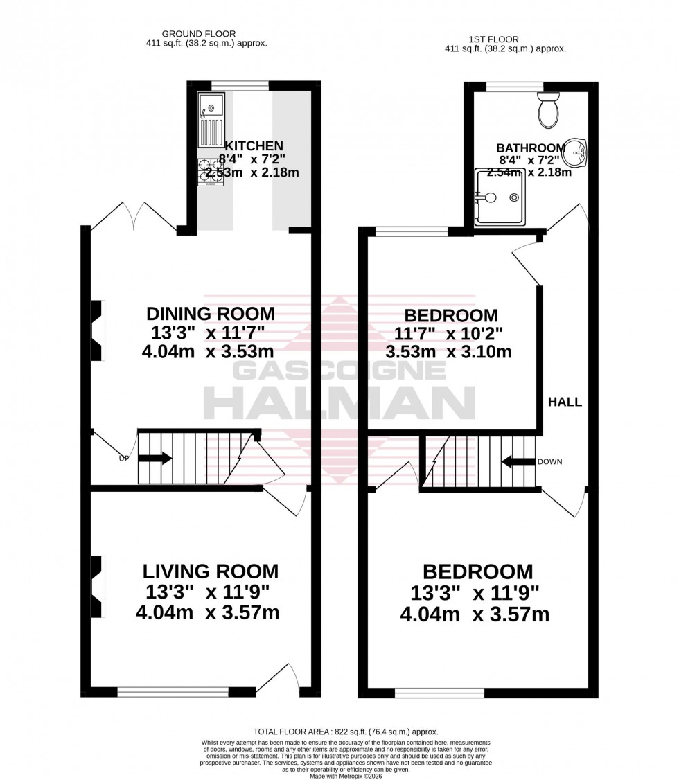 Floorplan for Nursery Lane, Stockport, SK3