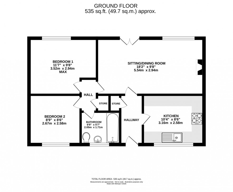 Floorplan for Mill Lane, Stockport, SK5