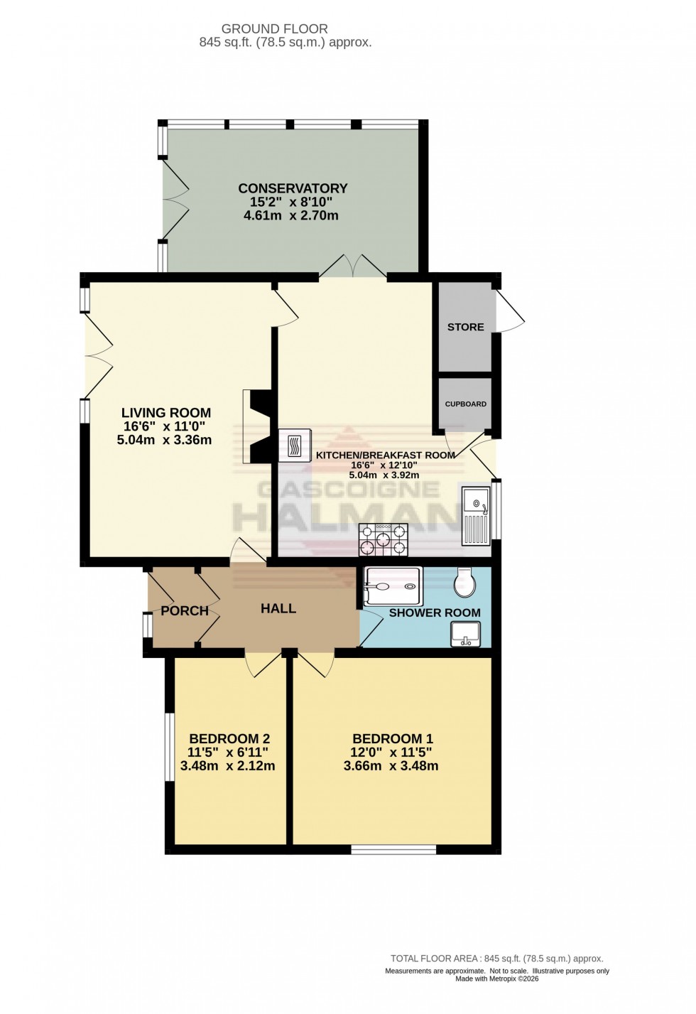 Floorplan for Hadfield Road, Hadfield, SK13