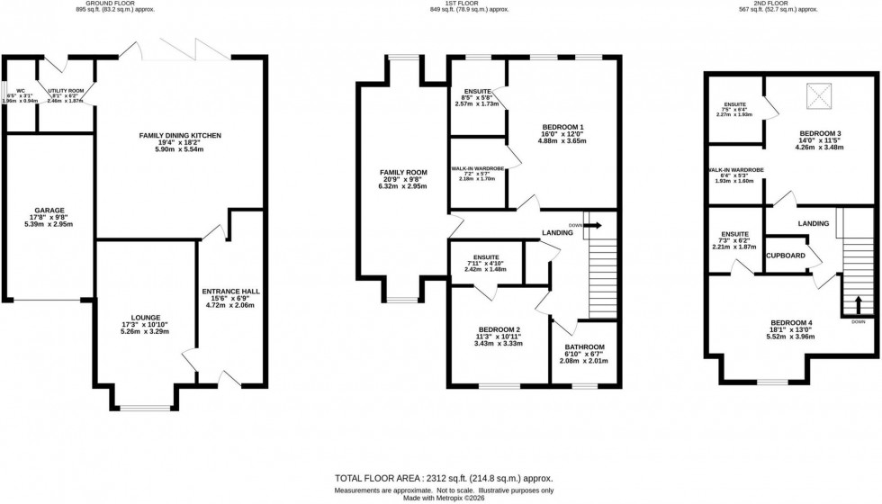 Floorplan for Morris Drive, Nether Alderley, SK10