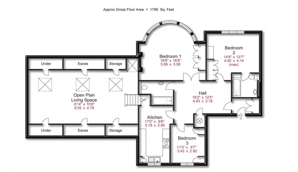 Floorplan for Harrop Road, Hale, WA15