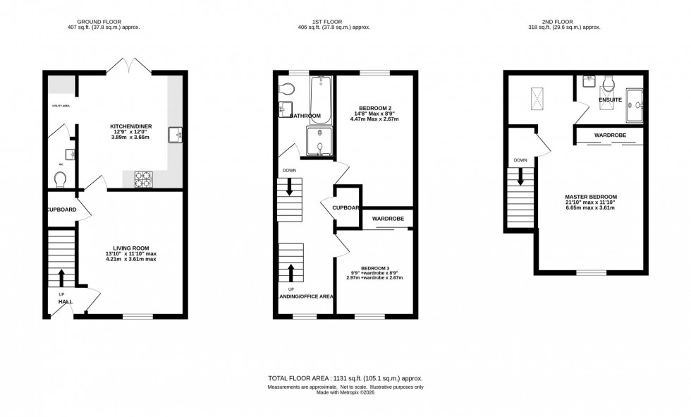 Floorplan for Severn Way, Holmes Chapel, CW4
