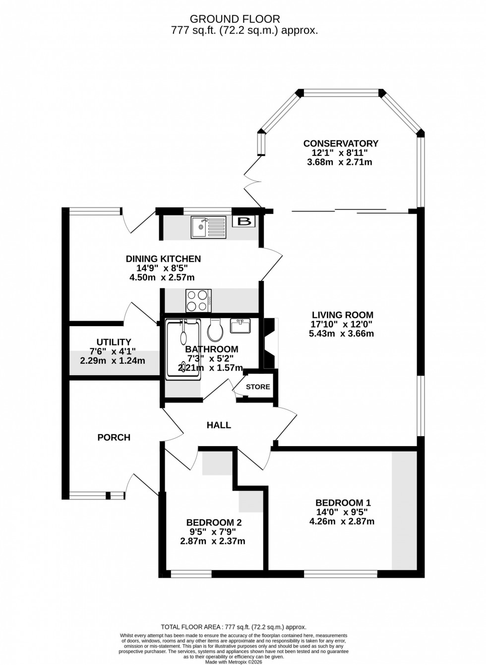 Floorplan for Hallwood Road, Handforth, SK9