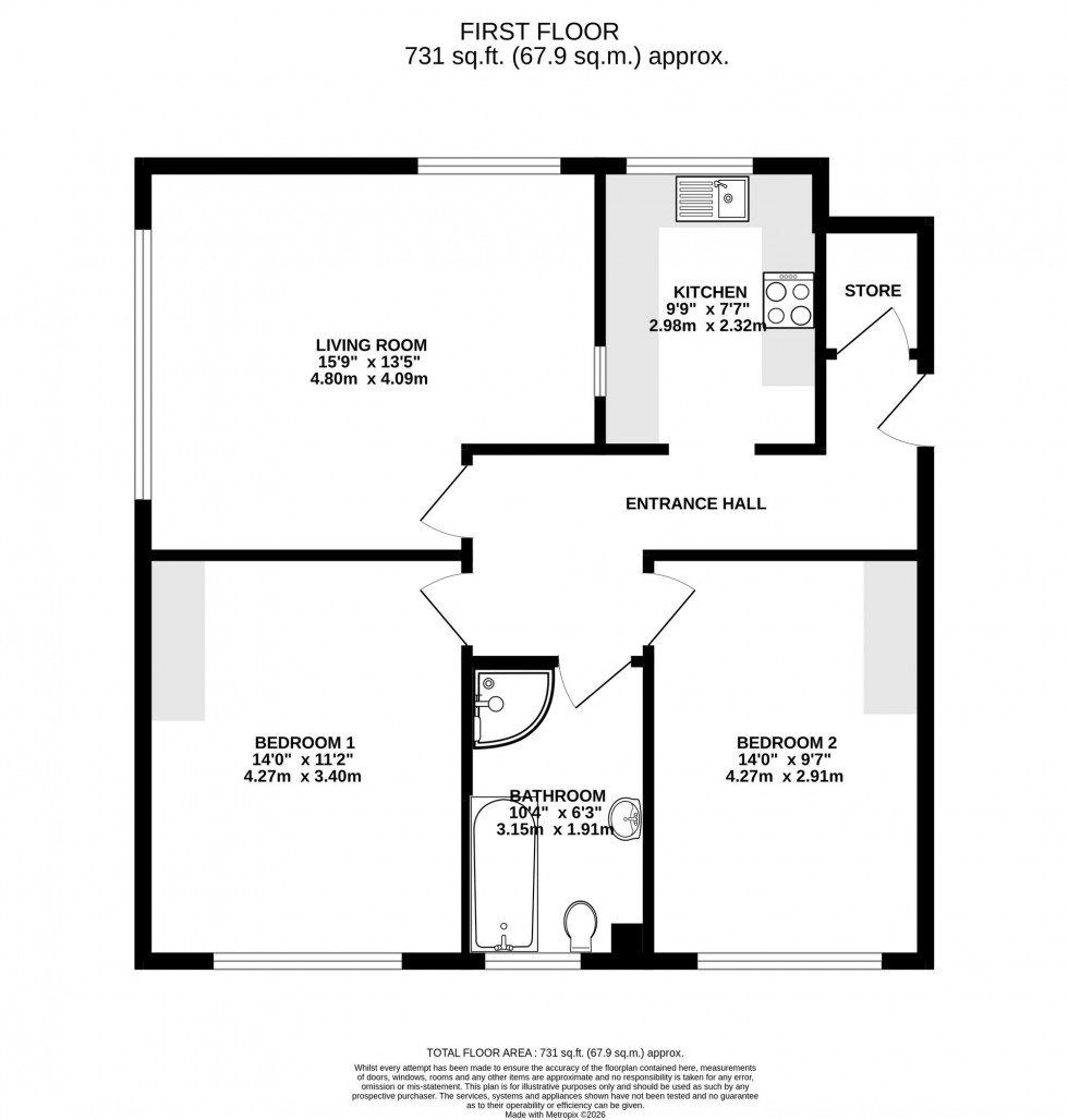 Floorplan for Lacey Court, Wilmslow, SK9