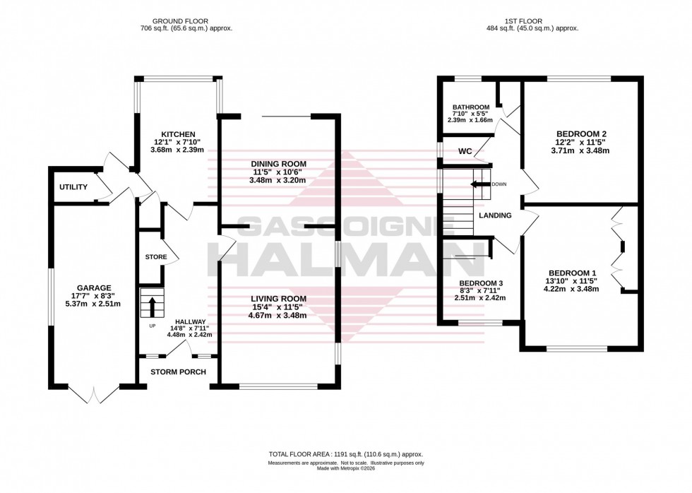 Floorplan for Vicarage Avenue, Cheadle Hulme, SK8