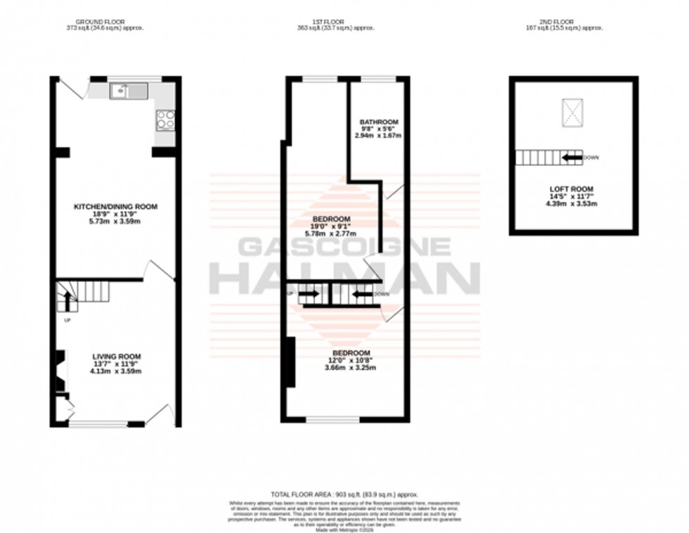 Floorplan for Rainow Road, Macclesfield, SK10