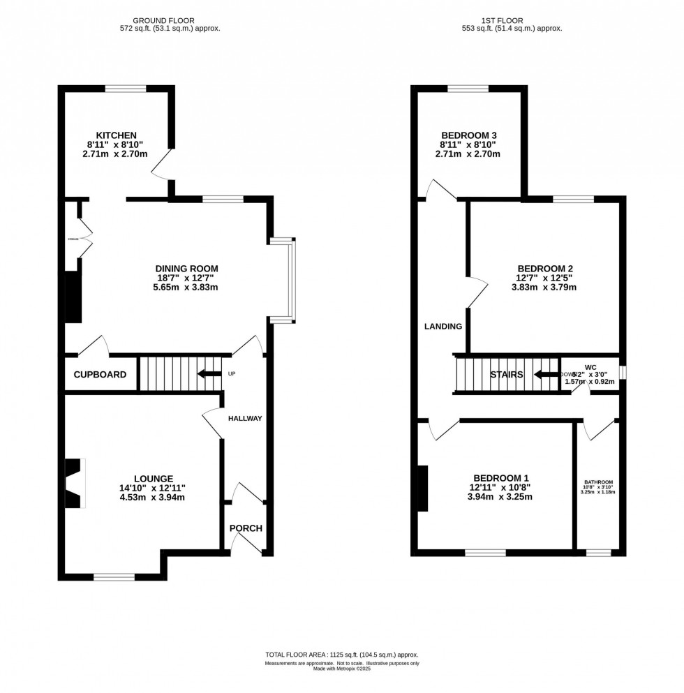Floorplan for Berrycroft Lane, Romiley, SK6