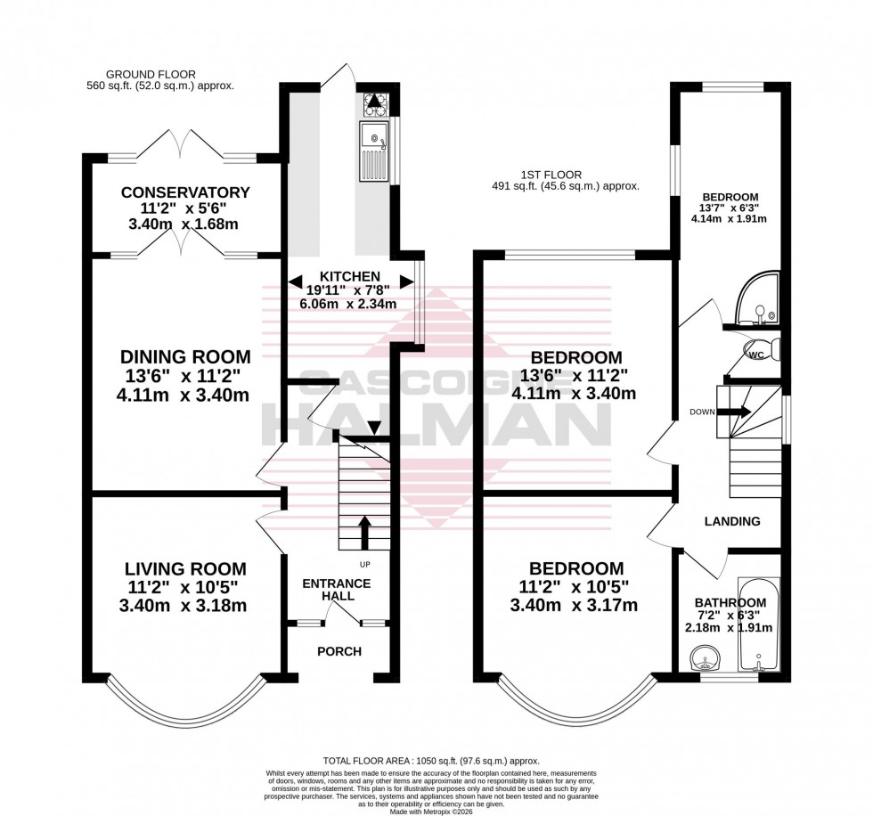 Floorplan for Cranston Grove, Gatley, SK8