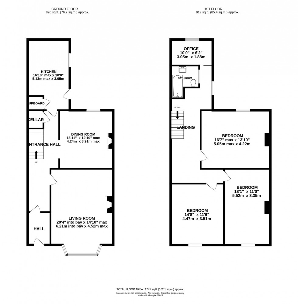 Floorplan for Bradwall Road, Sandbach, CW11