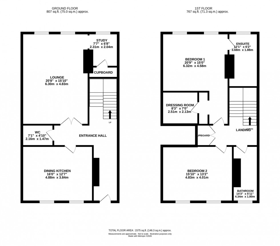 Floorplan for Lawton Hall Drive, Church Lawton, ST7