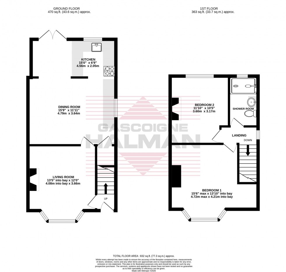 Floorplan for Heathside Road, Stockport, SK3