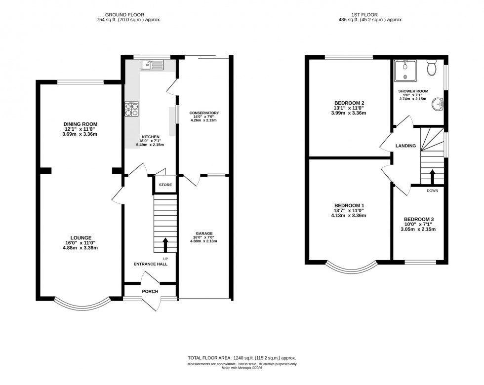 Floorplan for Highbury Road, Stockport, SK4