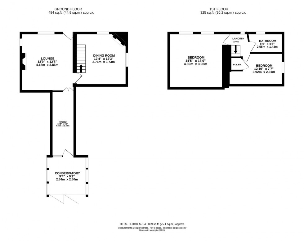 Floorplan for Low Lea Road, Marple Bridge, SK6