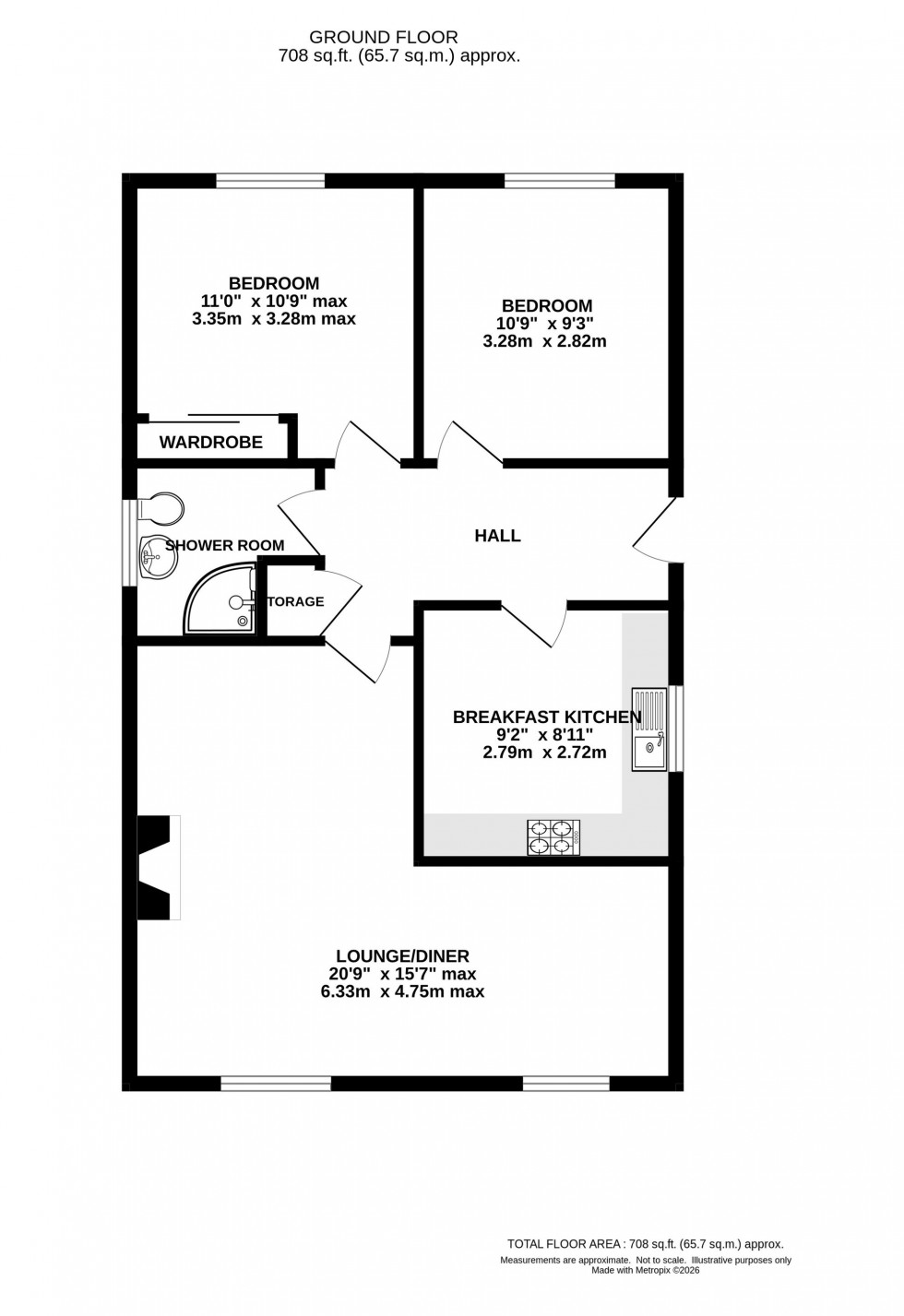 Floorplan for Ravenscroft, Holmes Chapel, CW4