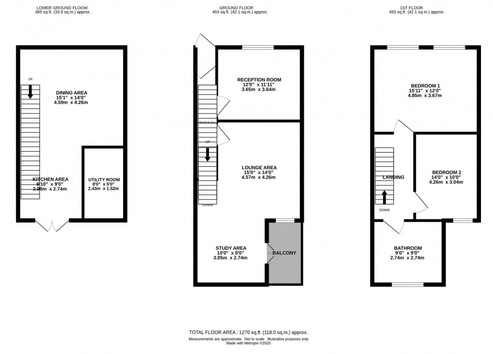 Floorplan for Longhurst Lane, Marple Bridge, SK6