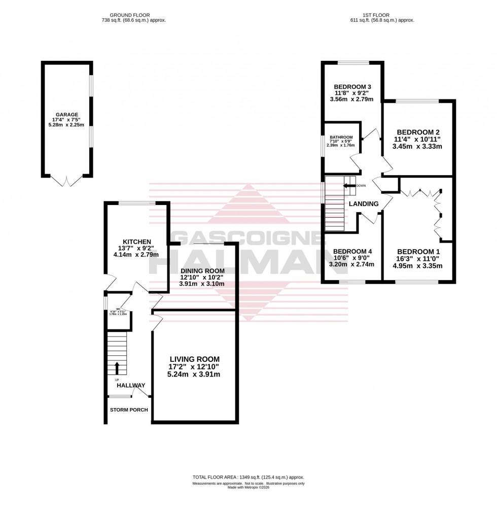 Floorplan for Padstow Drive, Bramhall, SK7