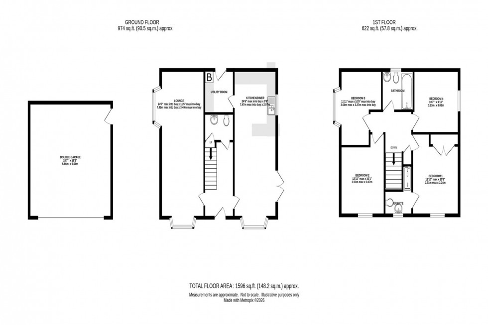 Floorplan for Elmwood Drive, Congleton, CW12