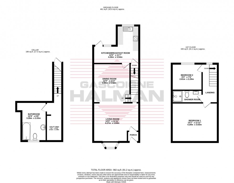 Floorplan for Frances Street, Cheadle, SK8
