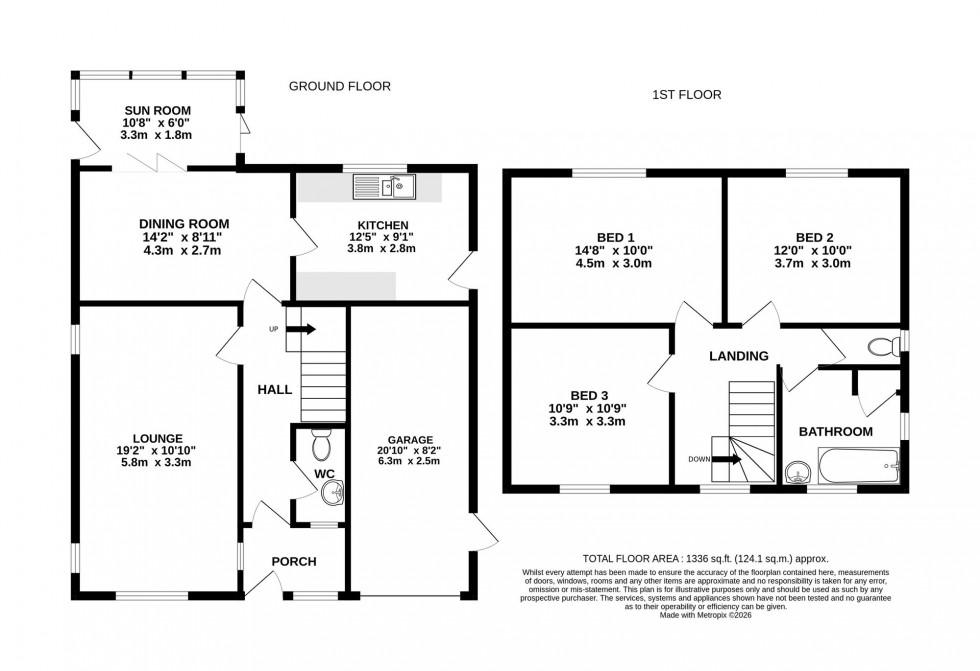 Floorplan for Woburn Drive, Hale, WA15