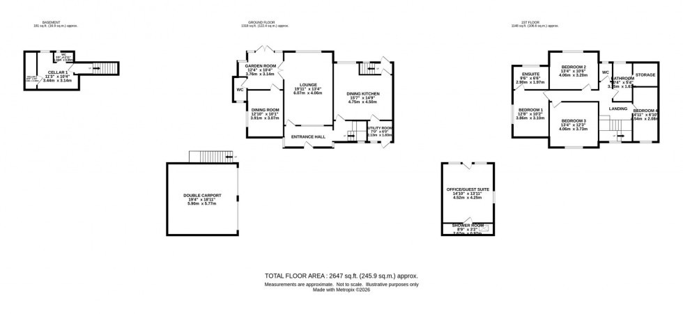Floorplan for Congleton Road, Alderley Edge, SK9