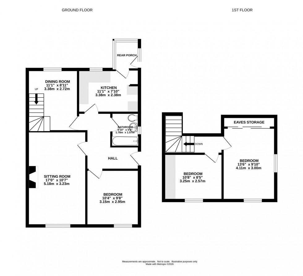 Floorplan for Bagshawe Avenue, Chapel-En-Le-Frith, SK23