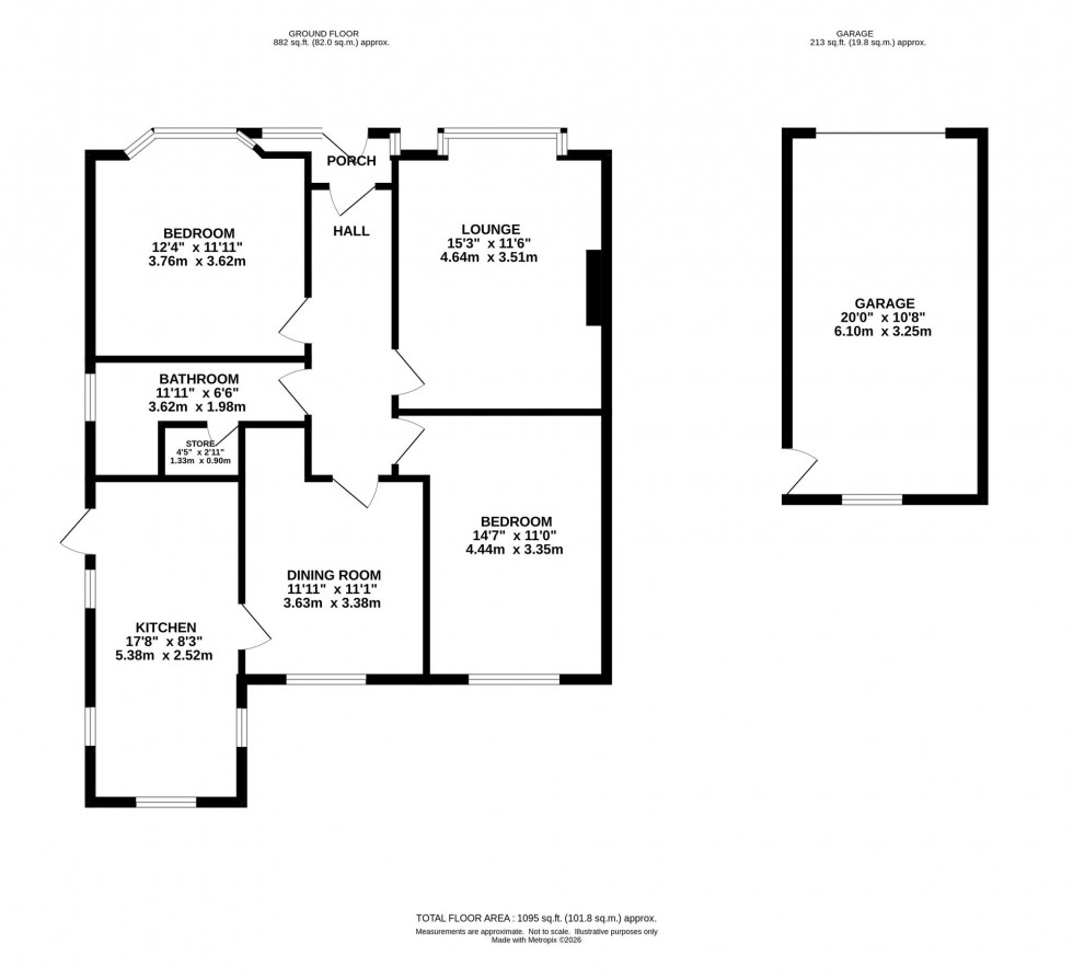 Floorplan for Buxton Lane, Marple, SK6