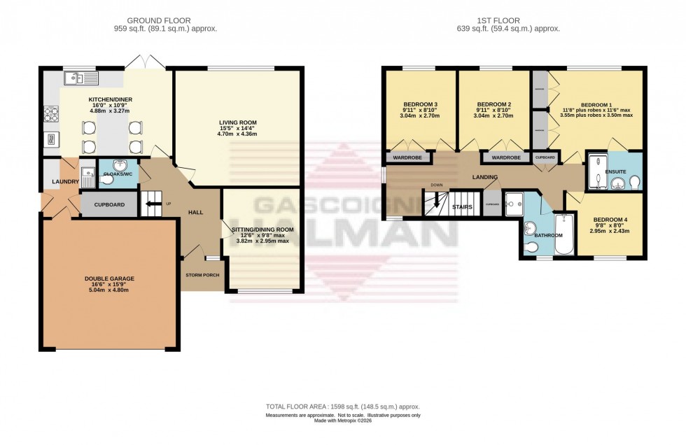 Floorplan for Kingfisher Way, Glossop, SK13
