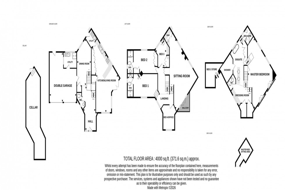 Floorplan for Alan Drive, Hale, WA15